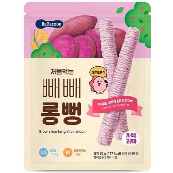 BEBECOOK糙米棒（紫薯）30克