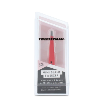 TWEEZERMAN MINI SLANT TWEEZER-GERANIUM