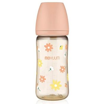 Moyuum寬口奶瓶270ml/9oz(粉色)