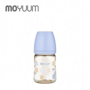 Moyuum寬口奶瓶170ml/6oz(藍色)