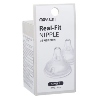 Moyuum仿母乳型替換奶嘴2個裝5個月+