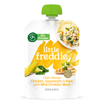 LITTLE FREDDIE 有機放養雞肉+雜菜 120G