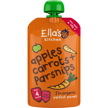 Ella's Kitchen 有機胡蘿蔔,蘋果+芹菜蘿蔔 120G