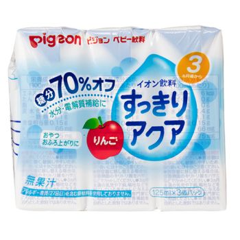 貝親蘋果味電解水 (125ml X 3盒)