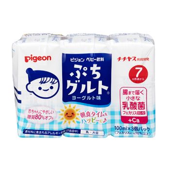 貝親7個月起嬰兒乳酸菌加鈣飲品(乳酪味) 100ml X 3