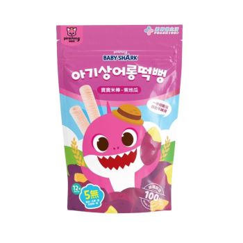 PINKFONG鯊魚寶寶米棒-紫薯30G(12M+)