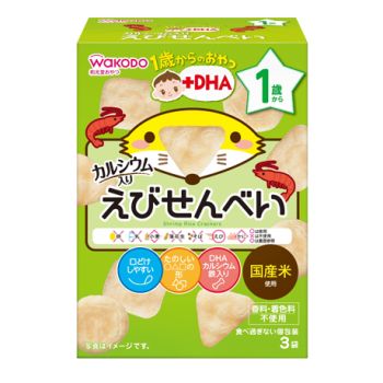 WAKODO DHA SHRIMP CRACKER (6G X 3 PACKS)