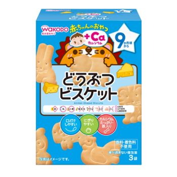 WAKODO CHEESE PLUS CALCIUM ANIMALMBISCUIT (11.5G X 3 PACKS)