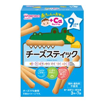 WAKODO CHEESE PLUS CALCIUM FINGER BISCUITS (3 PCS X 7 PACKS)