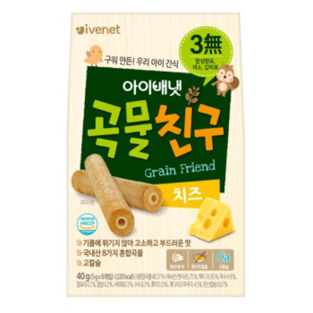 IVENET貝貝 糙米手指餅(芝士味)40G