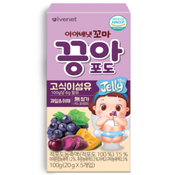 IVENET貝貝 膳食纖維果凍(葡萄西梅)100克