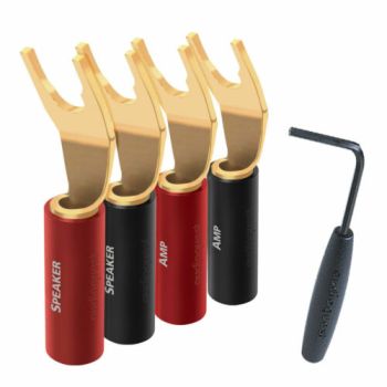 AUDIOQUEST Y型喇叭接頭 100SUREGRIP-SPADE/G