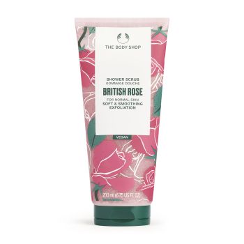 The Body Shop SHOWER SCRUB BRITISH ROSE 200ML A0X