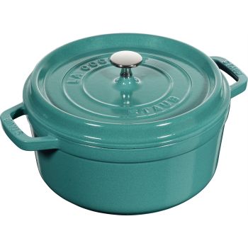 STAUB 圆形炖锅 22cm/2.6L 薄荷绿