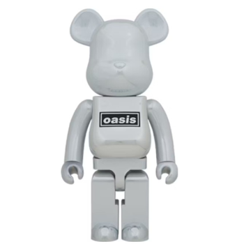 BEARBRICK MC-590356 BEARBRICK 1000% OASIS WHITE CHROME