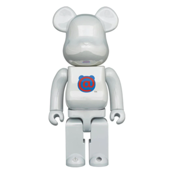 BEARBRICK MC-593937 BEARBRICK 1000% 1ST MODEL WHITE CHROME