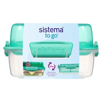 SISTEMA-To Go 方形雙面用午餐保鮮盒