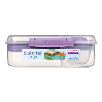 Sistema To Go 分隔層便當保鮮盒 1.65L（內附乳酪醬料小盒）