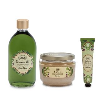 SABON 橄欖舒悅潔淨修護套裝