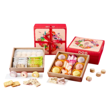 台中躉泰饗聚雙層禮盒1400克