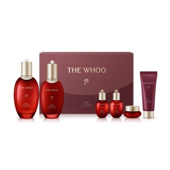 THE WHOO 津率享 红山蔘抗皱水乳套装