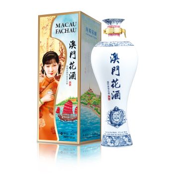 澳門花酒青花53度高粱酒 500毫升