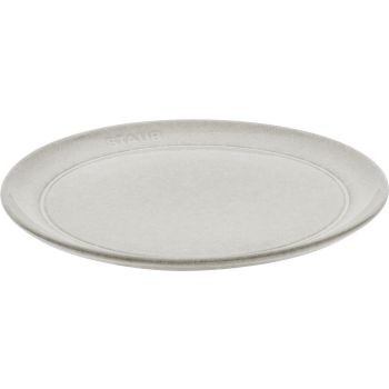 Staub 陶瓷餐碟 22cm 松露白 
Ceramic Plate 22cm White Truffle