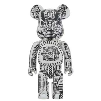 BEARBRICK C-590998 BEARBRICK 1000% H.R.GIGER WHITE CHROME VER.