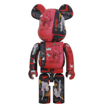 BEARBRICK MC-593333 BEARBRICK 1000% ANDY WARHOL X JEAN-MICHEL BASQUIAT #1