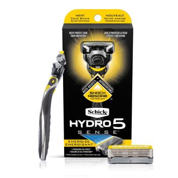 SCHICK 舒適HYDRO5 CUSTOM辨型剃鬚刀連一刀片-酷爽