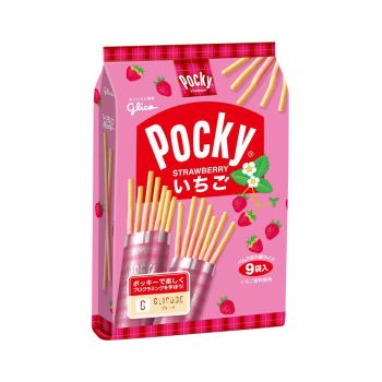 固力果百奇草莓味餅乾條