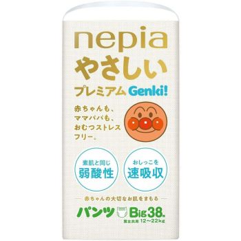 nepia王子 GenKi! 麵包超人褲型紙尿褲 XL