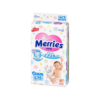 日本花王MERRIES嬰兒紙尿褲大碼