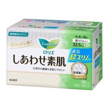 日本版花王Laurier F幸福素肌超薄 量多日用 有翼20片入