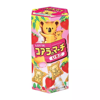 樂天熊仔餅(草莓牛奶) 48克