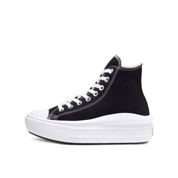 Converse Chuck Taylor All Star Move Platform Black White Women Bold Shoe 568497C