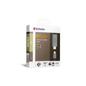 VERBATIM TypeC3.1至HDMI4K傳輸線 65709