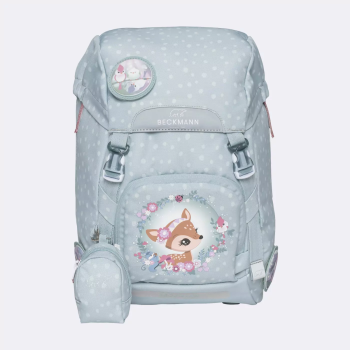 BECKMANN 101569 SCHOOL BAG-CLASSIC, FOREST DEER DUSTY MINT