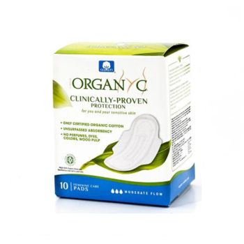 意大利 OrganYc 有機棉衛生巾 - 普通流量 10塊