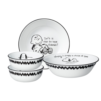 Corelle 餐具套装4件 - Snoopy Bold