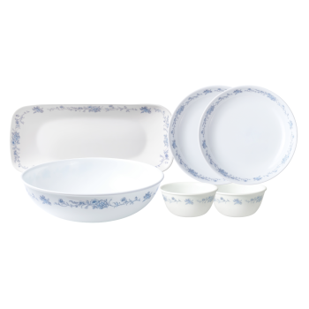 CORELLE 餐具套装6件 - 优雅淡蓝