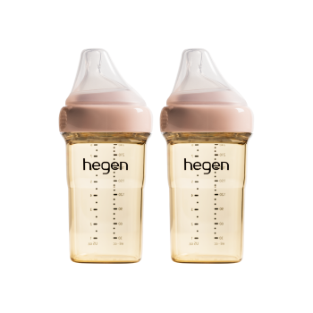 Hegen – PCTO™ PPSU多功能寬口奶瓶 240ml/8oz (2支裝) 淡紫色