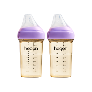 Hegen – PCTO™ PPSU多功能寬口奶瓶 240ml/8oz (2支裝) 紫色