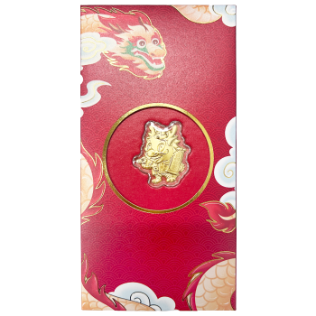 金鑽坊 千足金龍利是封                                                      0.1G