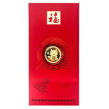 金鑽坊 千足金龍利是封                                                      0.1G