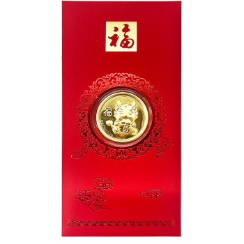 金鑽坊 千足金龍利是封                                                      0.2G