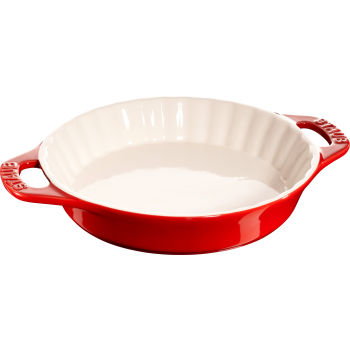Staub 陶瓷圓形盤 24cm 紅 Ceramic Pie Dish 24cm Cherry 
