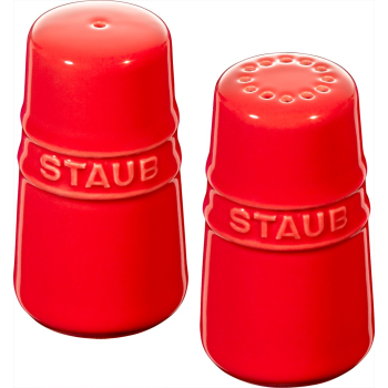 Staub 陶瓷鹽胡椒瓶套裝 紅 Ceramic Salt & Pepper Shaker Cherry 