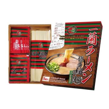 日本一蘭拉麵直條拉麵 (附一蘭特製秘傳辣粉) 5食入645克