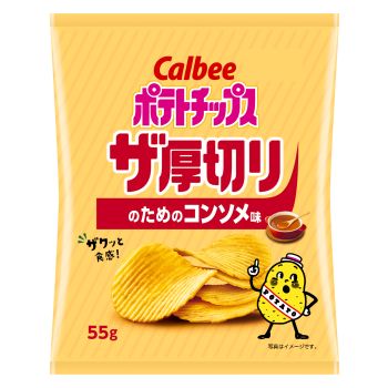 日本 卡樂B厚切雞湯薯片